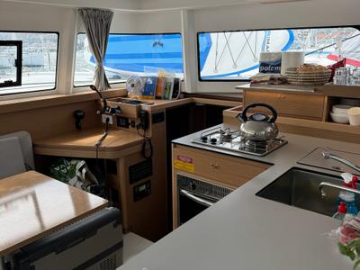 Galley of White Ivy, a Excess 11 - 4 + 1 + 1 cab. catamaran at Grad Trogir, Croatia