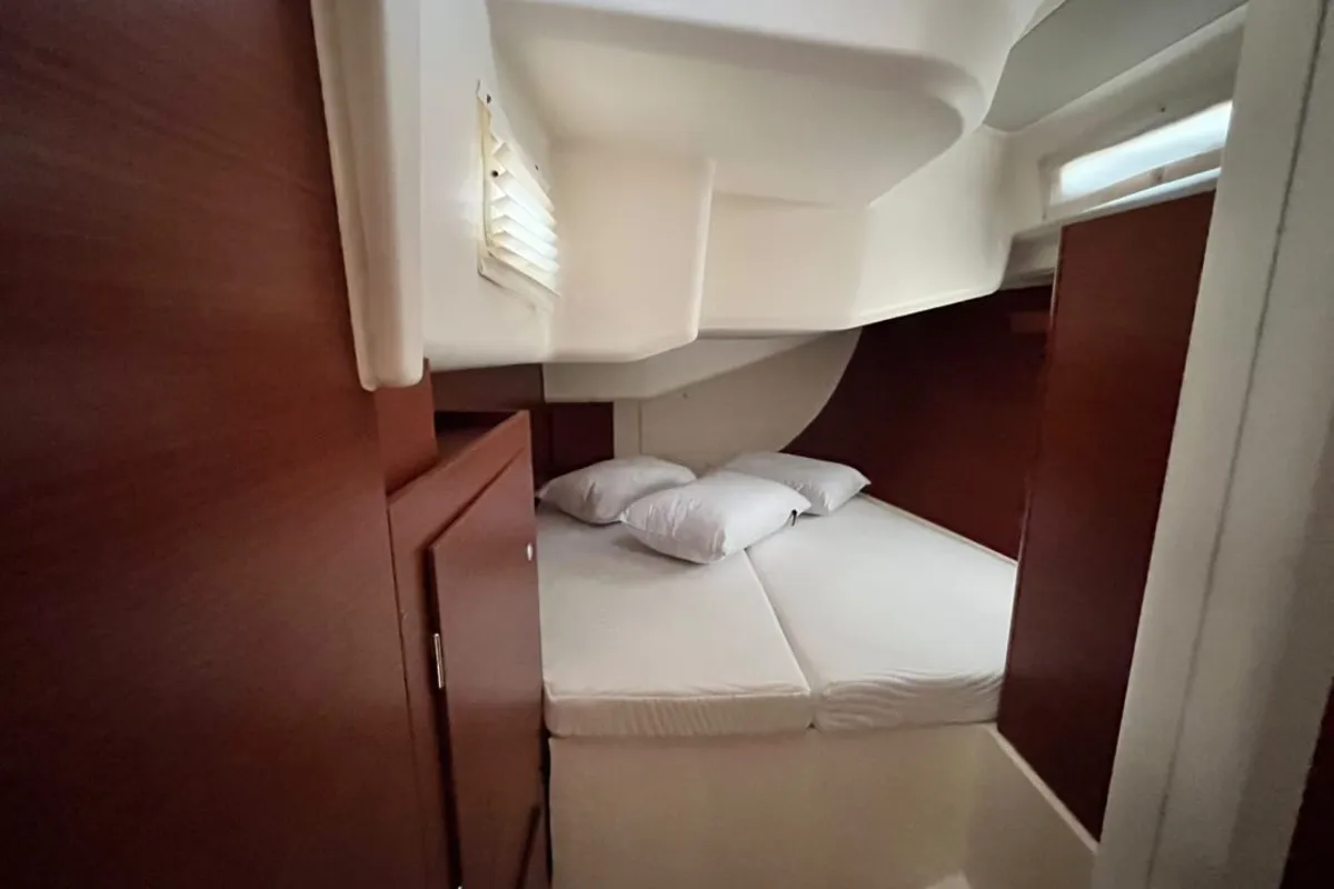 Cabin on Avra, a Hanse Yachts Hanse 458 sailboat at Municipal Unit of Lefkada, Greece
