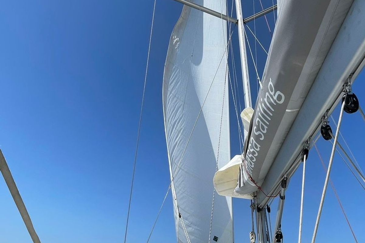 Avra, a Hanse Yachts Hanse 458 sailboat at Municipal Unit of Lefkada, Greece