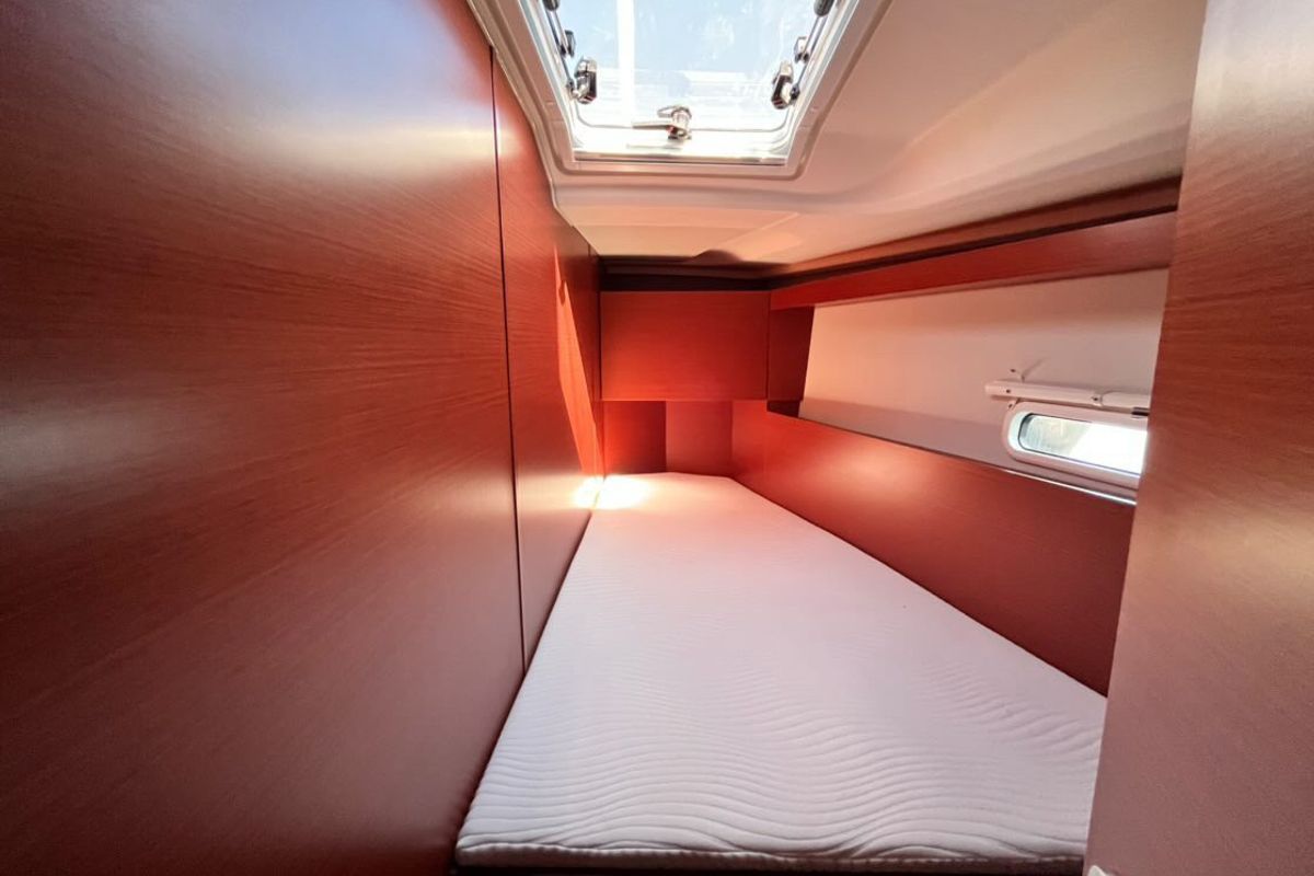 Cabin on Avra, a Hanse Yachts Hanse 458 sailboat at Municipal Unit of Lefkada, Greece
