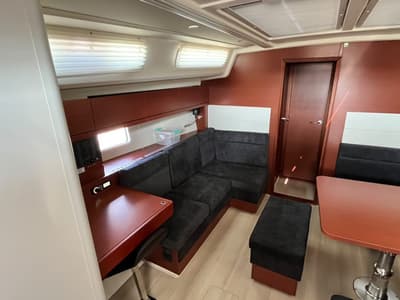 Salon of Avra, a Hanse Yachts Hanse 458 sailboat at Municipal Unit of Lefkada, Greece