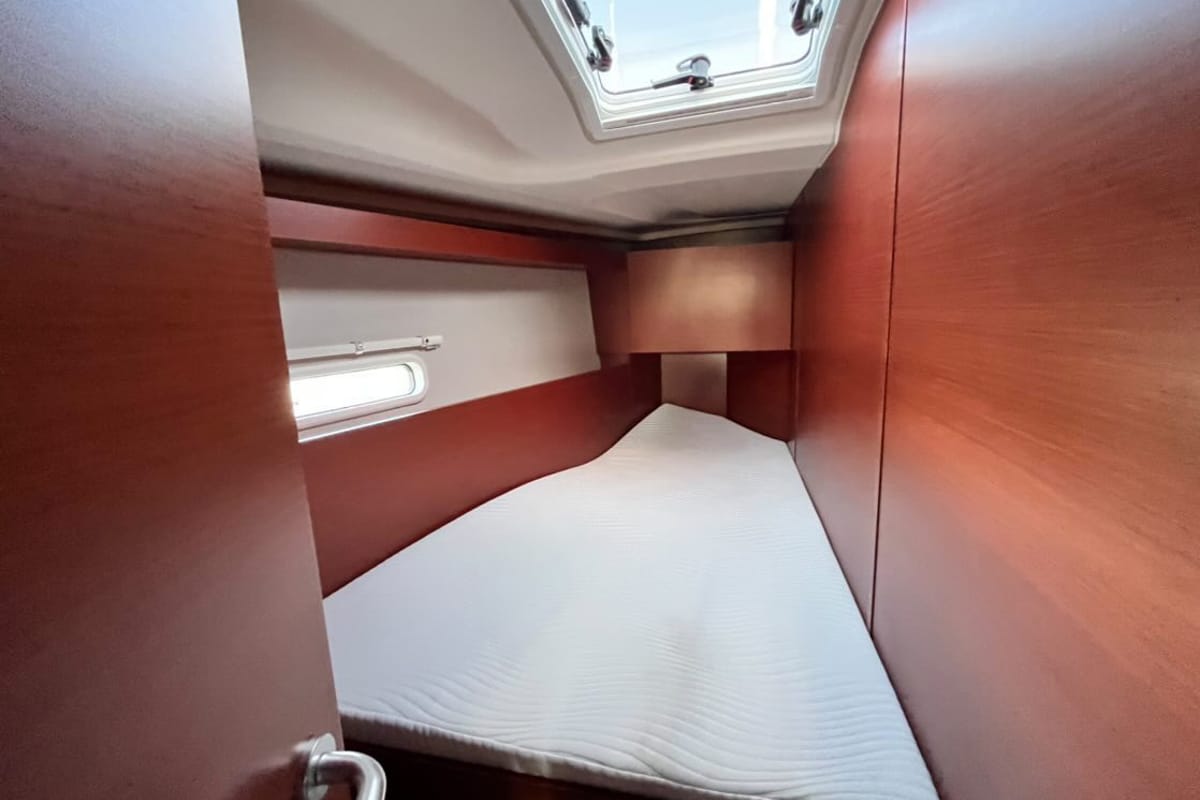 Cabin on Avra, a Hanse Yachts Hanse 458 sailboat at Municipal Unit of Lefkada, Greece