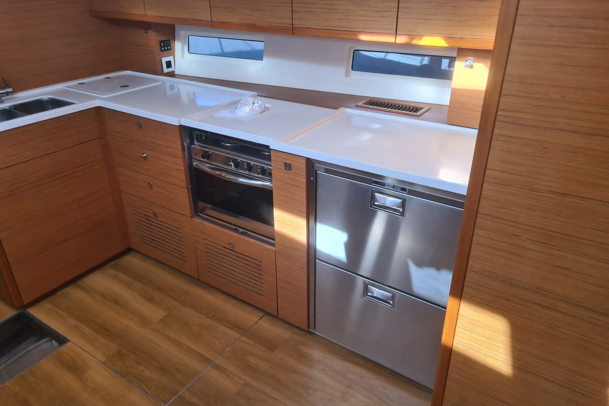 Galley of Nadja, a More Boats More 55 sailboat at Seget Donji, Croatia