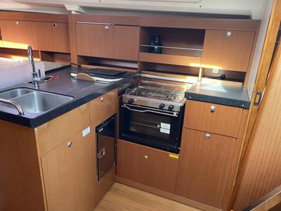 Galley of Kon-Tiki, a Hanse Yachts Hanse 385 sailboat at Grad Pula, Croatia