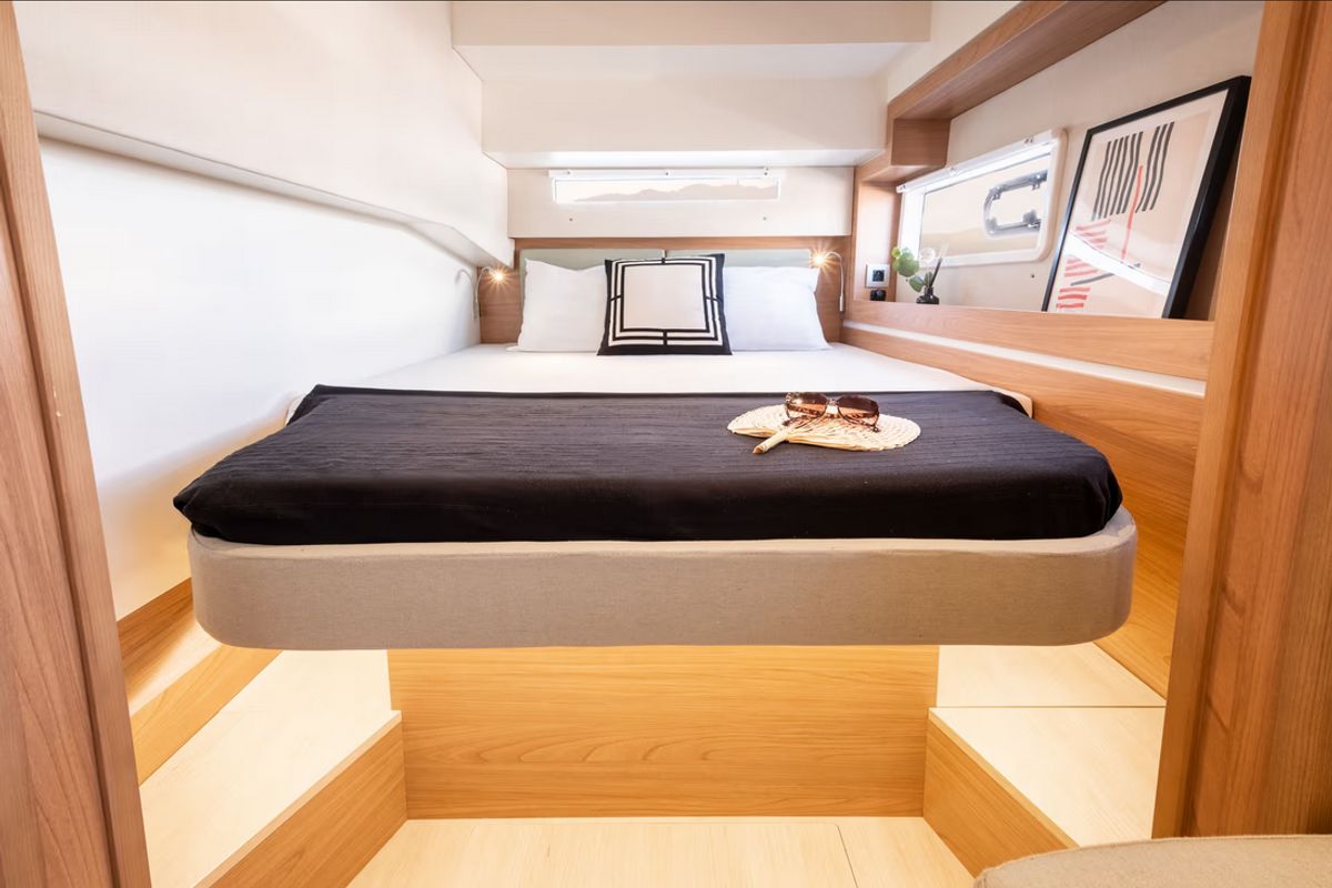 Cabin on Junior Mary 1, a Bali 4.2 catamaran at Municipal Unit of Palairos, Greece