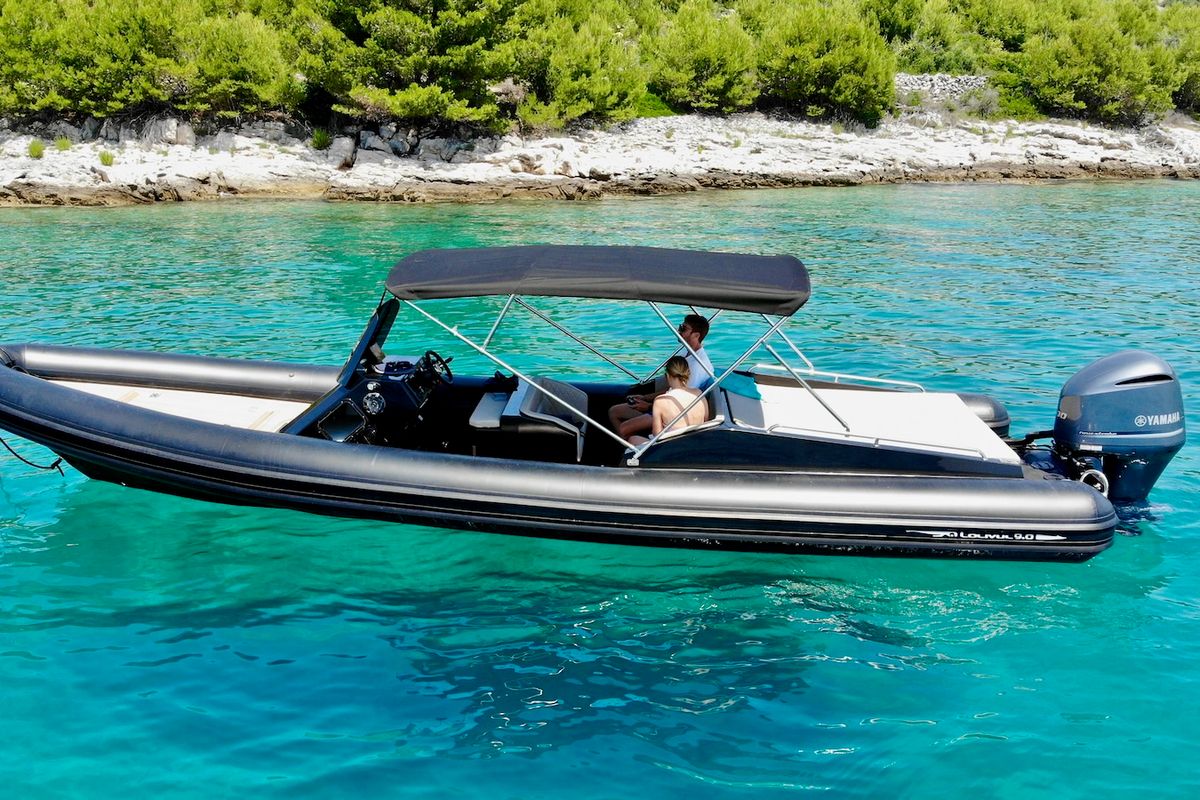 Exterior view of Lux Lolivul 9 - 2, a Kanula d.o.o. Lolivul 9 rib at Grad Trogir, Croatia
