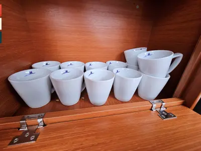 Galley of Maverick, a Dufour 520 GL sailboat at Općina Rogoznica, Croatia