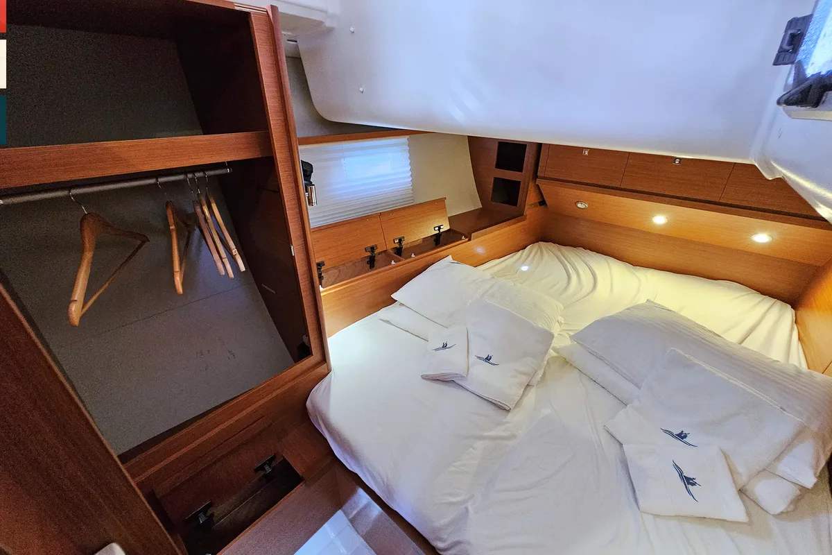Cabin on Maverick, a Dufour 520 GL sailboat at Općina Rogoznica, Croatia