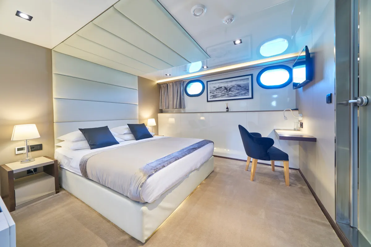 Cabin on Rara Avis, a Gulet Luxury Sailing Yacht yacht at Split, Croatia