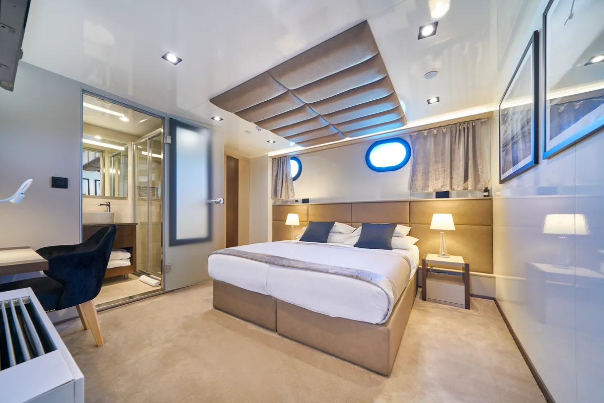 Cabin on Rara Avis, a Gulet Luxury Sailing Yacht yacht at Split, Croatia
