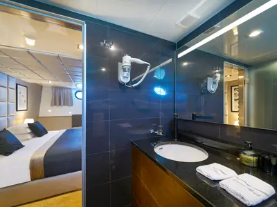 Head on Rara Avis, a Gulet Luxury Sailing Yacht yacht at Split, Croatia