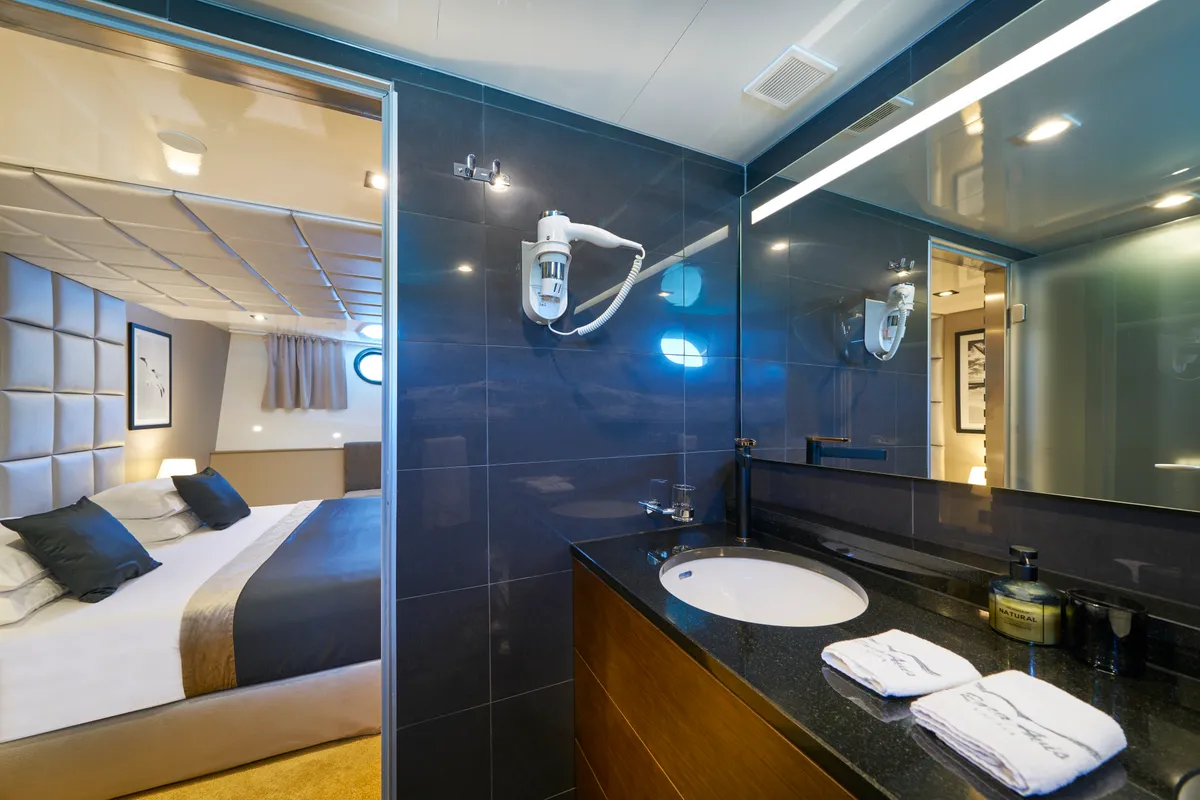 Head on Rara Avis, a Gulet Luxury Sailing Yacht yacht at Split, Croatia