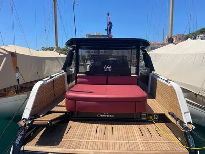 Exterior view of Cranchi A 46, a Cranchi A 46 motorboat at Cannes, France