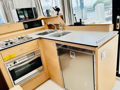Galley of One Denia Bareboat, a Excess 11 catamaran at Dénia, Spain