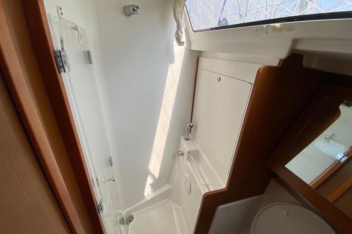 Head on Tina, a Beneteau Oceanis 41 sailboat at Fethiye, Turkey