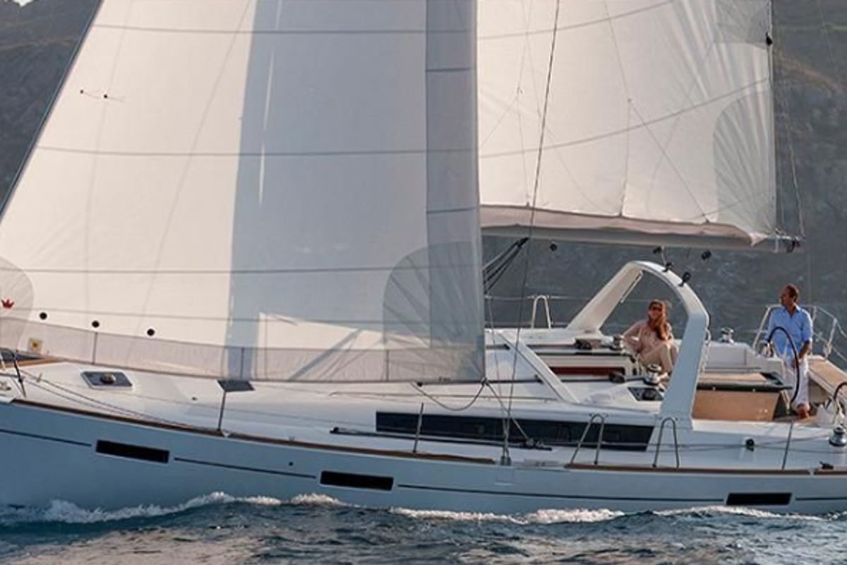 Exterior view of Tina, a Beneteau Oceanis 41 sailboat at Fethiye, Turkey