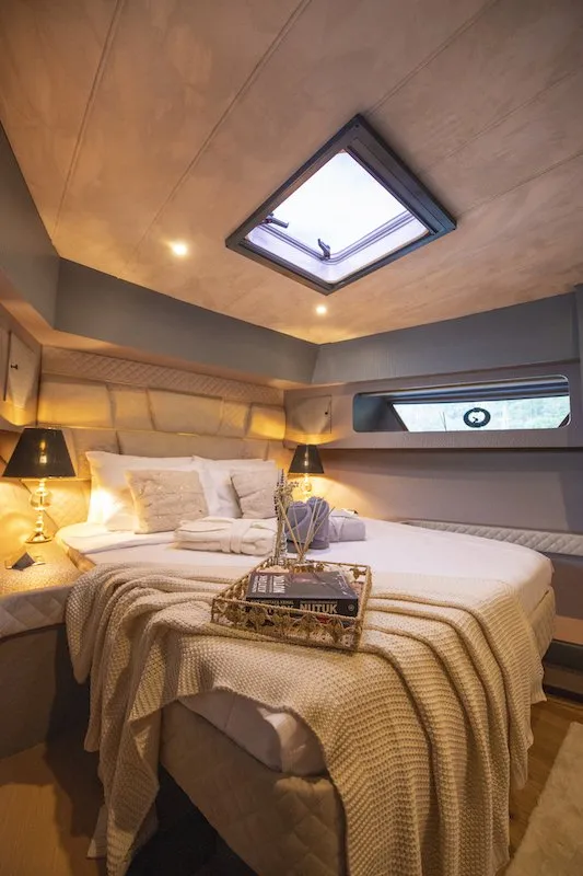 Cabin on Golden Blue, a Custom Made Golden blue yacht at Fethiye, Turkey
