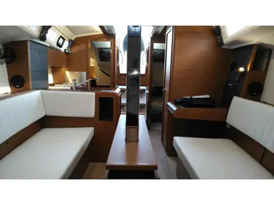 Salon of Meliti, a Jeanneau Sun Odyssey 349 sailboat at Volos Municipality, Greece