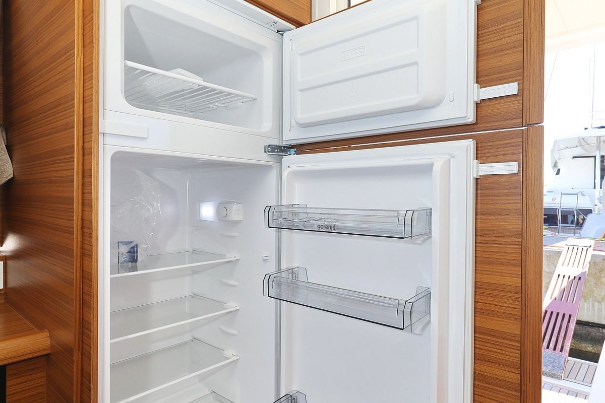 Galley of Blandona, a Greenline 39 yacht at Pirovac, Croatia