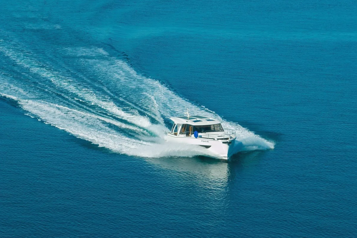 Exterior view of Blandona, a Greenline 39 yacht at Pirovac, Croatia