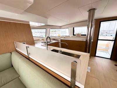 Galley of Maestro, a Bali 4.6 catamaran at Grad Kaštela, Croatia