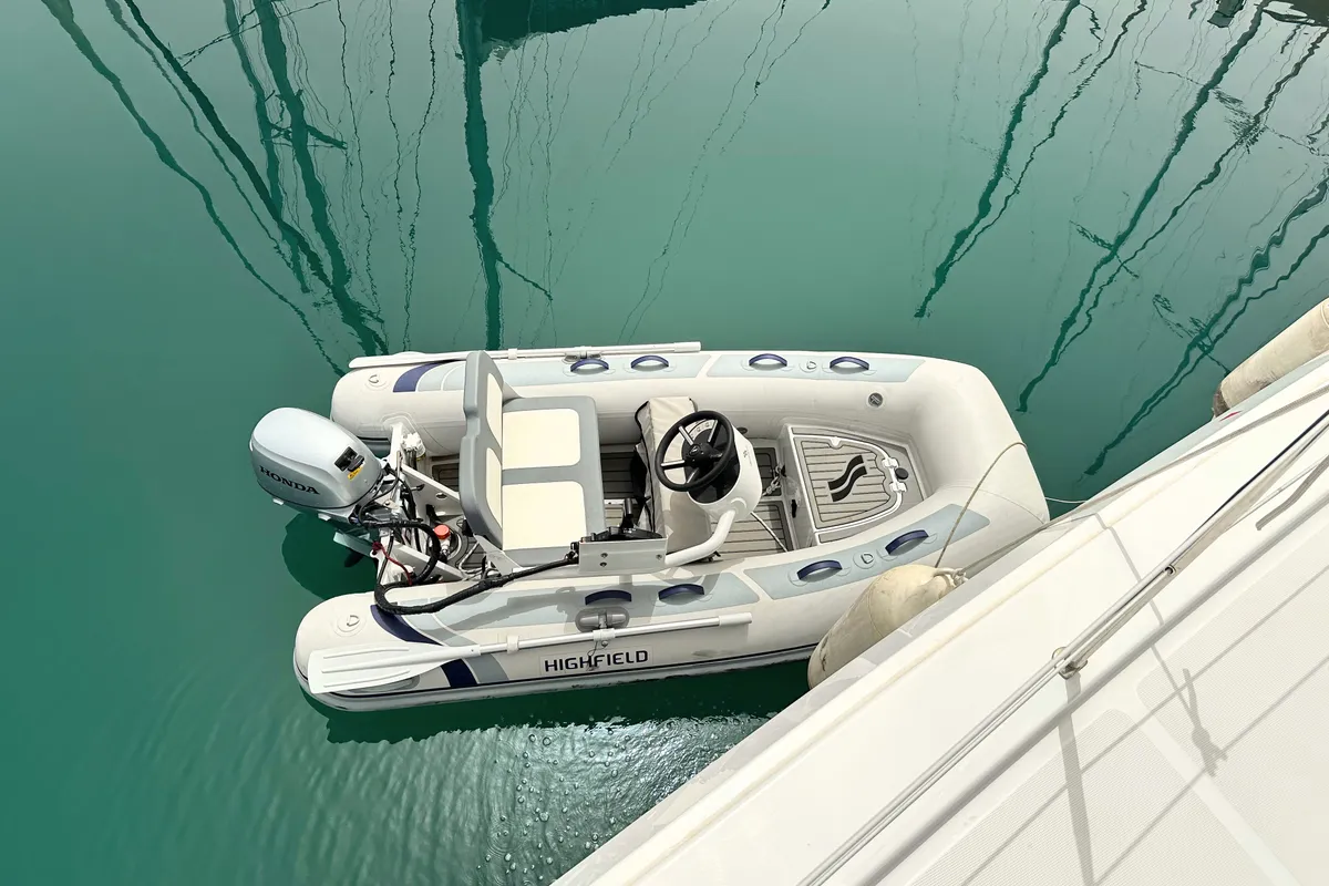 Maestro, a Bali 4.6 catamaran at Grad Kaštela, Croatia