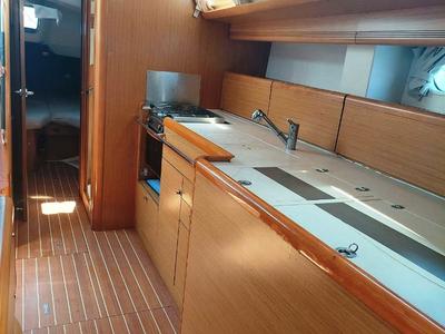 Galley of Almyra, a Jeanneau Sun Odyssey 49i sailboat at Municipal Unit of Nea Peramos, Greece