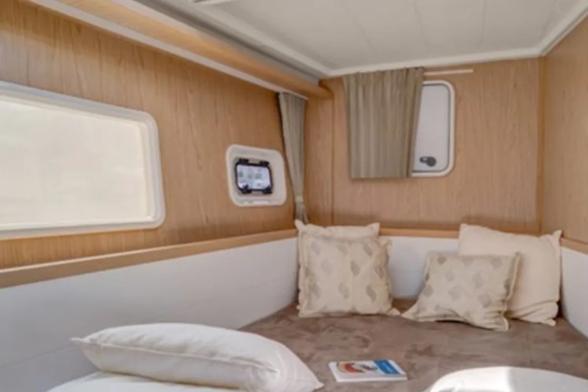 Cabin on Orion VII, a Lagoon 400 S2 catamaran at Volos Municipality, Greece
