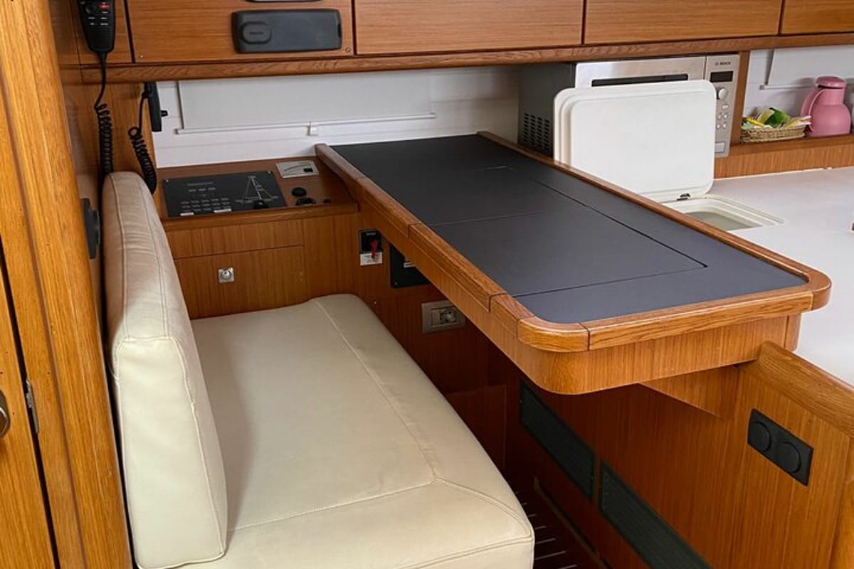 Salon of Locura, a Bavaria Cruiser 51 sailboat at Općina Vrsar, Croatia