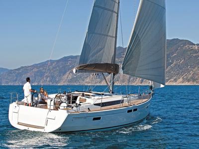 Cabin on Giovanna, a Jeanneau Sun Odyssey 519 sailboat at Salerno, Italy
