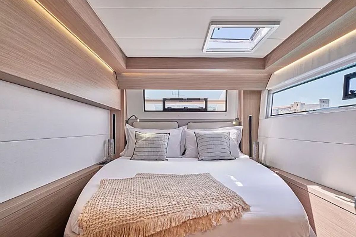 Cabin on All for love, a Lagoon 51 catamaran at Seget Donji, Croatia