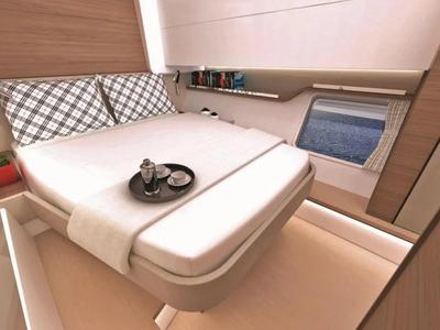 Cabin on Morale Compass, a Bali Catspace OW catamaran at Parham Town, British Virgin Islands