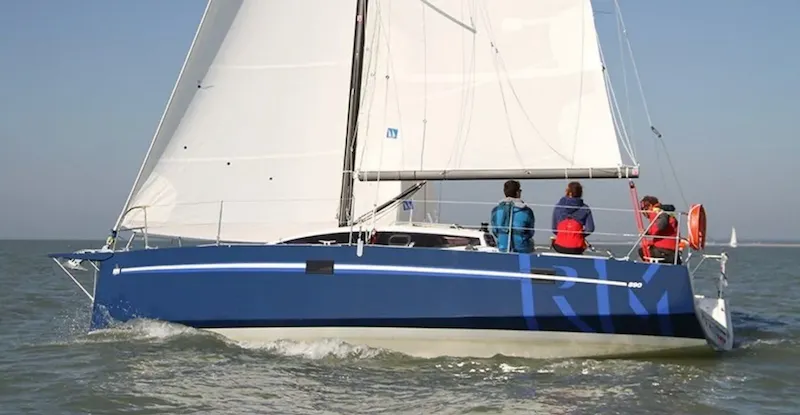 Exterior view of Shore Line, a RM Yachts RM 890 sailboat at La Rochelle, France