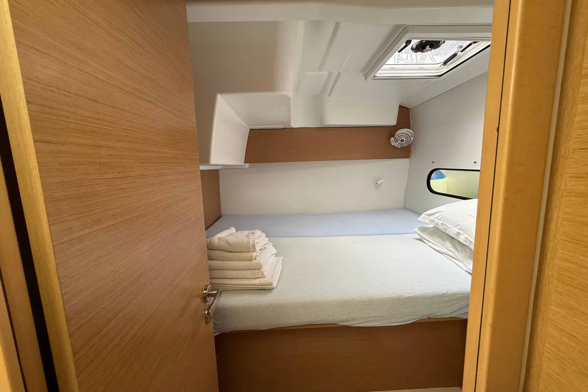 Cabin on ROXY, a Excess 11 catamaran at Kontokali, Greece