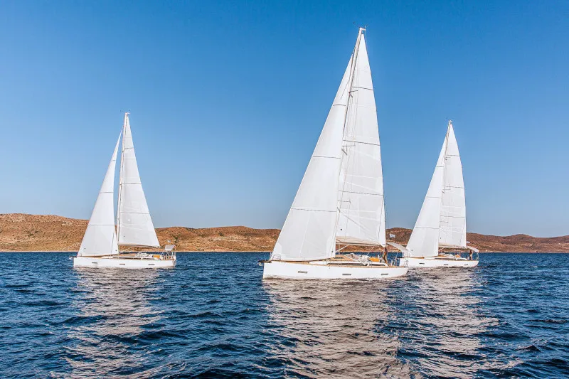 Exterior view of Artemis, a X-Yachts X4⁶ sailboat at Lavreotiki Municipal Unit, Greece