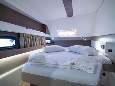 Cabin on Sinope, a Bali 4.1 catamaran at Preveza, Greece