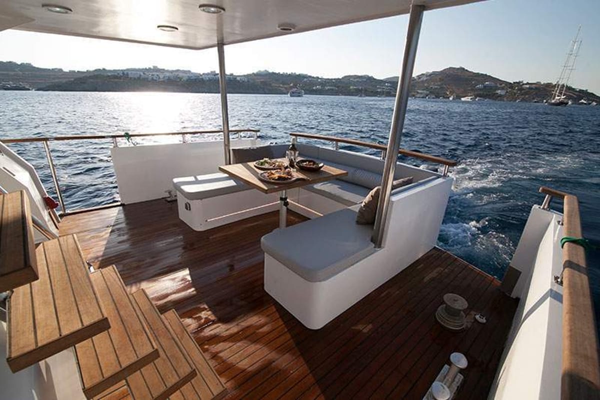 Maiora, a Gulet Motoryacht yacht at Mykonos, Greece