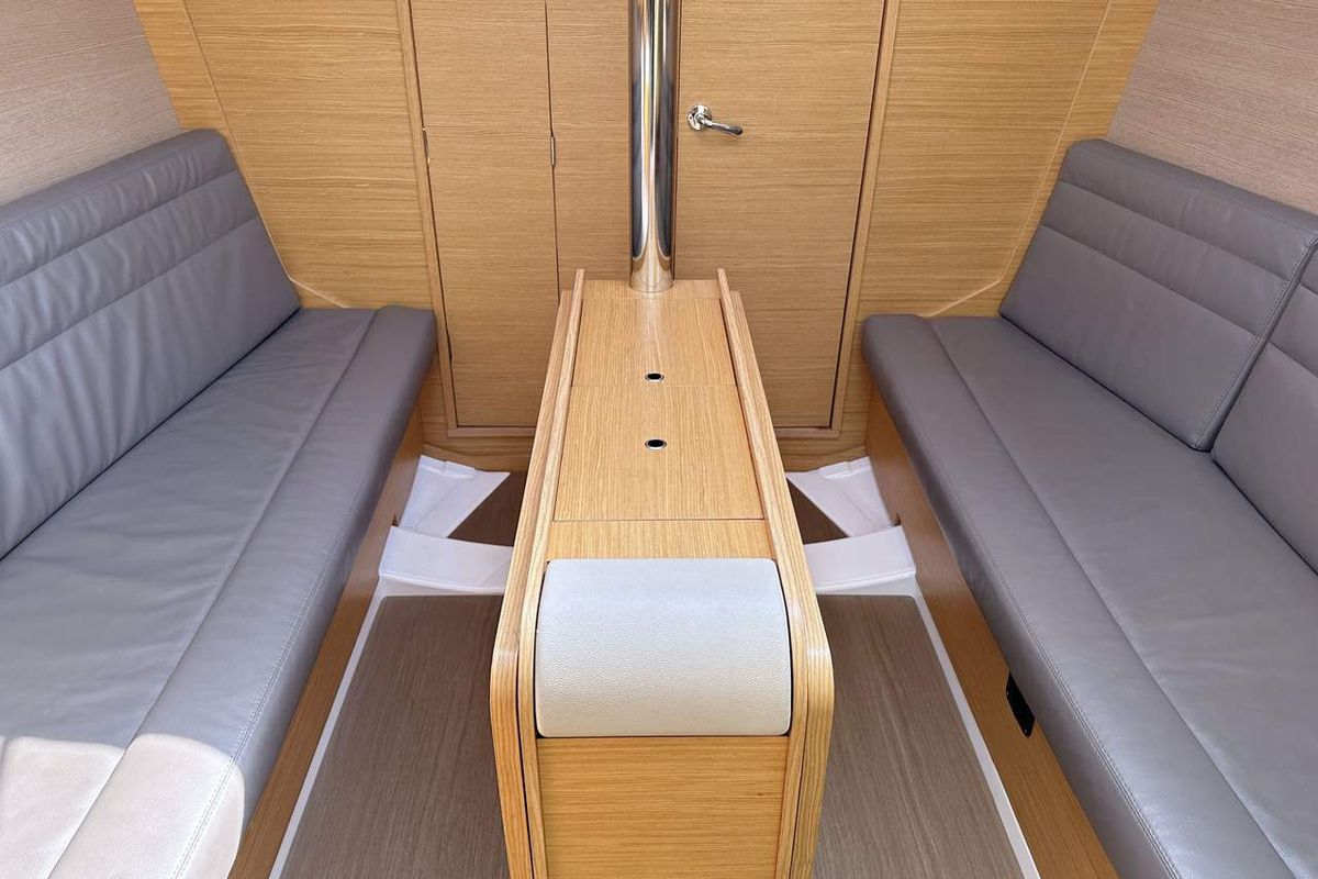 Salon of Dudu, a Dufour 310 GL sailboat at Heiligenhafen, Germany