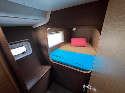 Cabin on Poe Vai, a Lagoon 380 S2 catamaran at Papeete, France