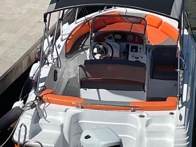 Deck of Rancraft RM 19, a Gulet Rancraft RM19 motorboat at Zadar, Croatia
