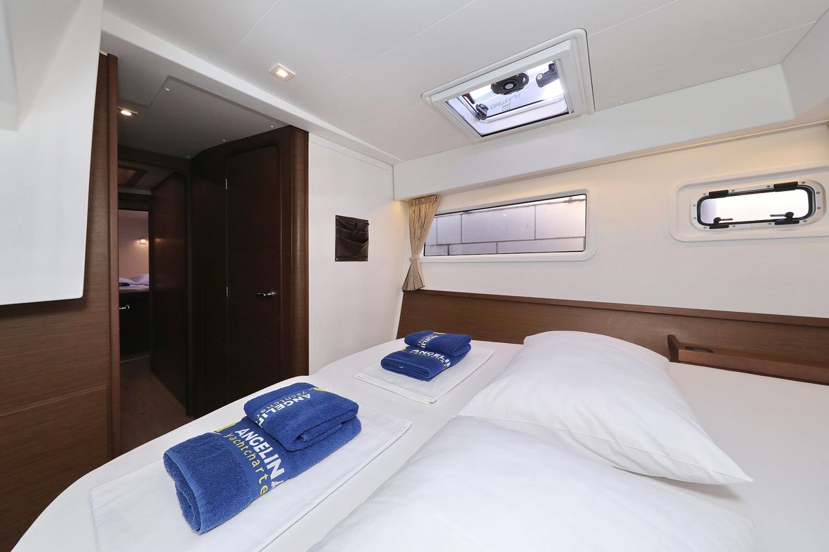 Cabin on Easy Course, a Lagoon 42 catamaran at Grad Trogir, Croatia