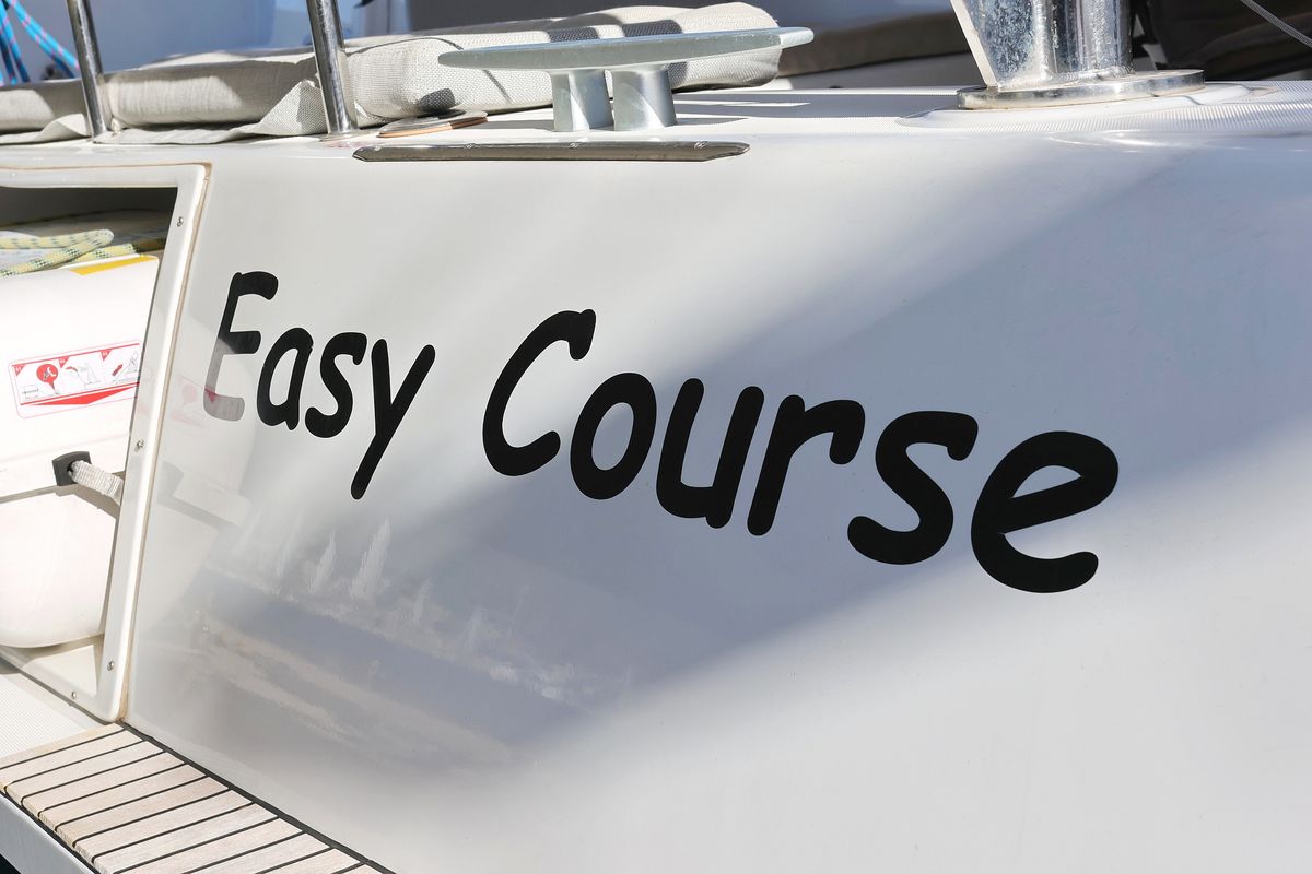 Easy Course, a Lagoon 42 catamaran at Grad Trogir, Croatia