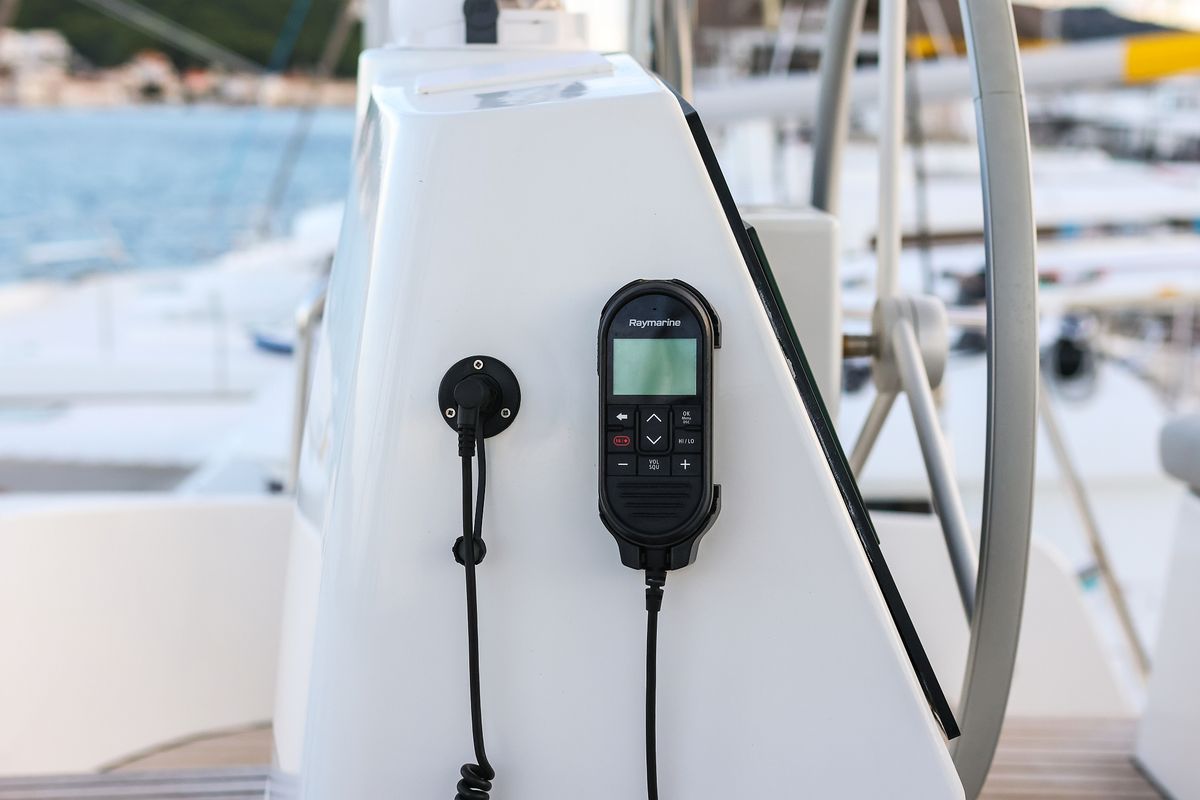 Carpe Diem, a Bali 4.8 catamaran at Grad Trogir, Croatia