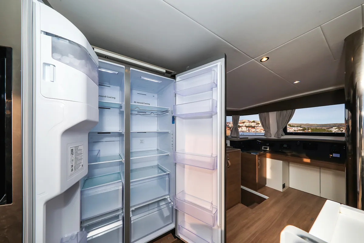 Galley of Carpe Diem, a Bali 4.8 catamaran at Grad Trogir, Croatia