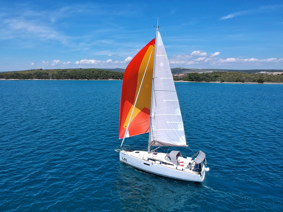 Nana, a Jeanneau Sun Odyssey 349 sailboat at Grad Biograd na Moru, Croatia