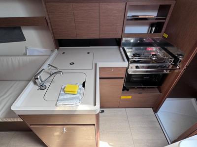 Galley of ANOIA, a Beneteau Oceanis 34.1 sailboat at Općina Sukošan, Croatia