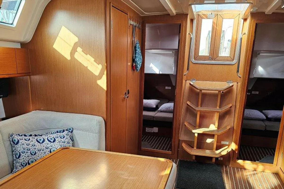 Salon of Salvia, a Bavaria 51 Cruiser sailboat at Municipal Unit of Lefkada, Greece