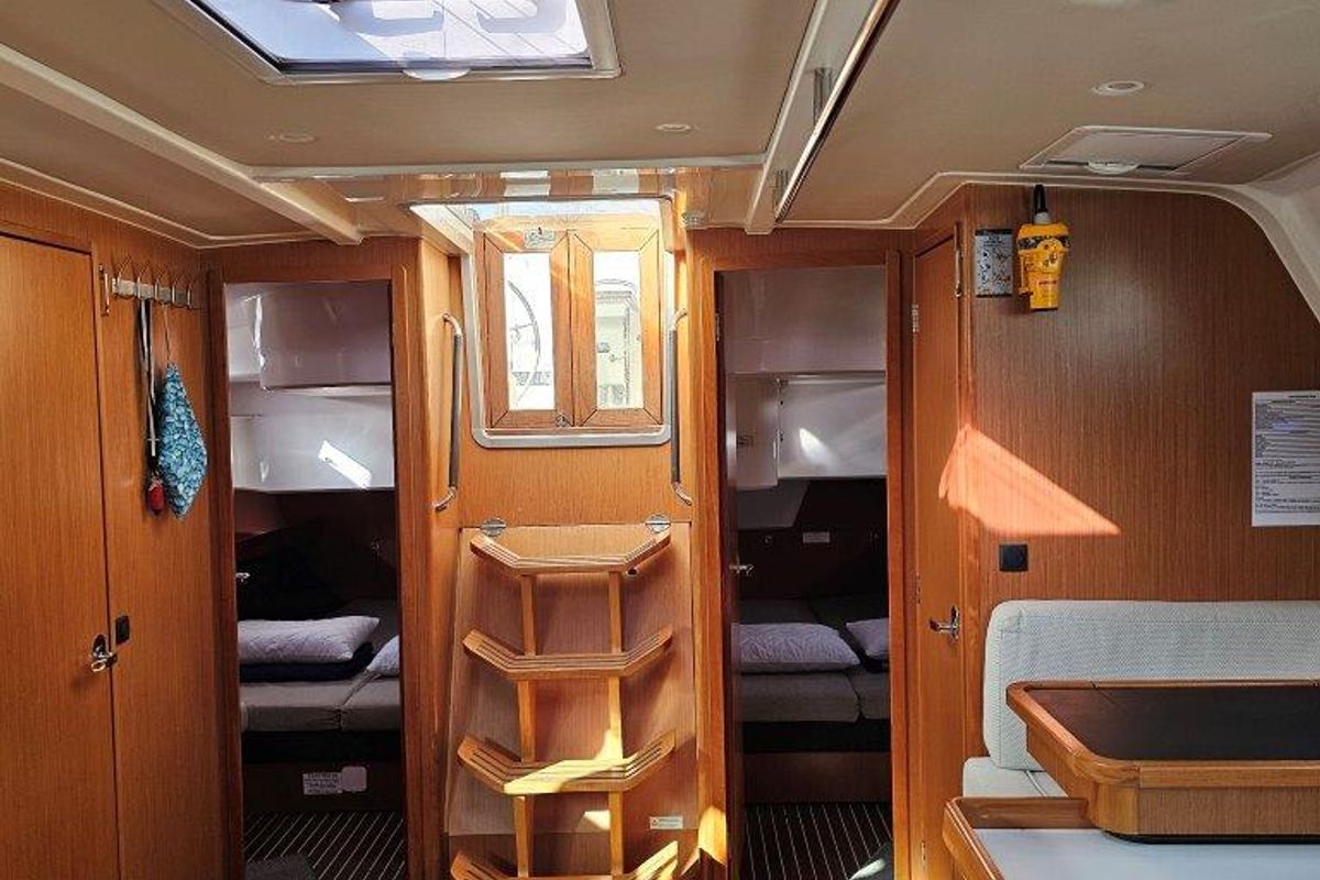 Salon of Salvia, a Bavaria 51 Cruiser sailboat at Municipal Unit of Lefkada, Greece