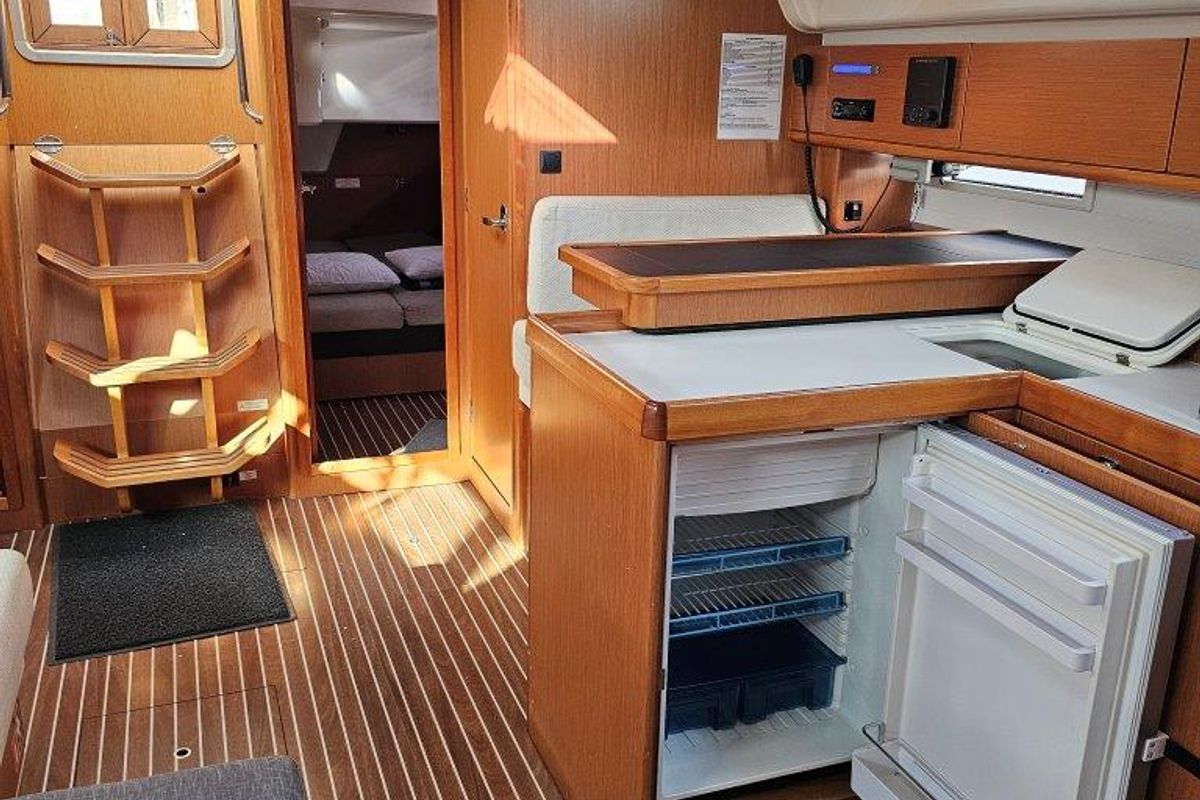 Galley of Salvia, a Bavaria 51 Cruiser sailboat at Municipal Unit of Lefkada, Greece