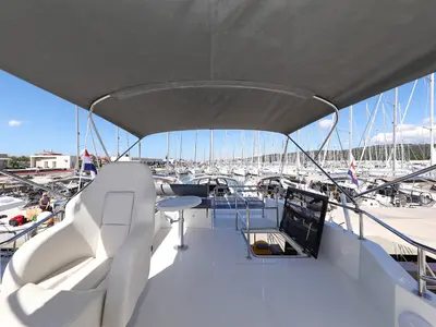 Cockpit of Good Time, a Cobra Yachts Seamaster 45 yacht at Grad Vodice, Croatia